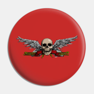 Skull Banner Pin