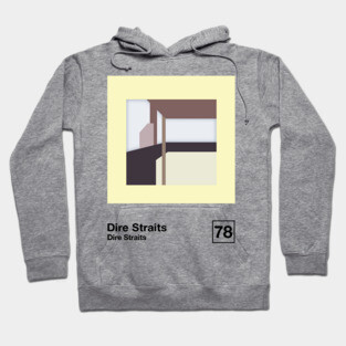 Dire Straits / Minimalist Style Graphic Poster Design Hoodie