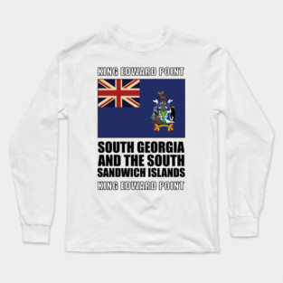 Flag of South Georgia and the South Sandwich Islands Long Sleeve T-Shirt