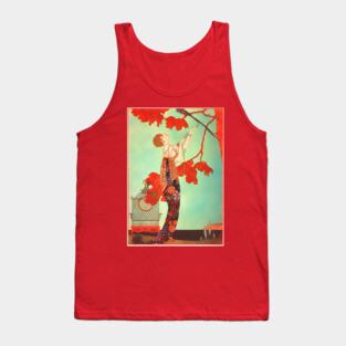 Art Deco 1920s Vintage Lady Tank Top