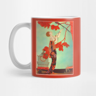 Art Deco 1920s Vintage Lady Mug