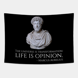 Marcus Aurelius - Stoicism - The universe is transformation: life is opinion. Tapestry