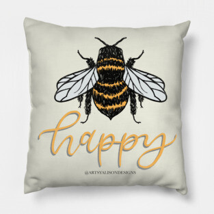 Bee happy Pillow