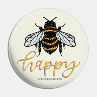 Bee happy Pin
