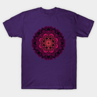 Mandala pink purple T-Shirt
