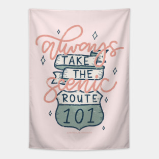 Take the scenic route Tapestry