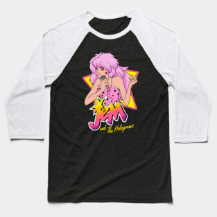 Jem and the holograms Rockstar Baseball T-Shirt