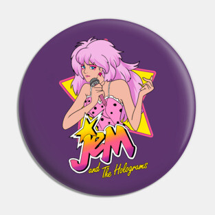 Jem and the holograms Rockstar Pin