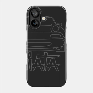 Miata Simple Lines Phone Case