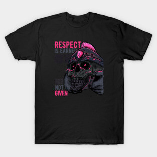 Respect is Earned Warrior Skull T-Shirt