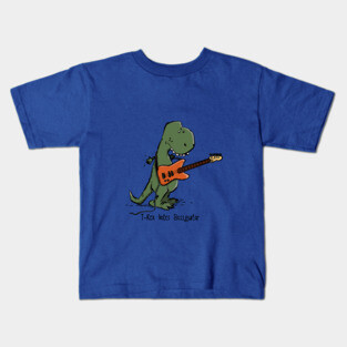 T-Rex hates Bassguitar Kids T-Shirt
