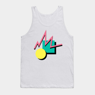 Retro 90s Aesthetic Vaporwave Pattern Tank Top