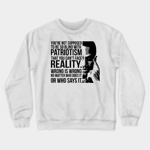 Patriotism vs Reality Crewneck Sweatshirt by UrbanLifeApparel