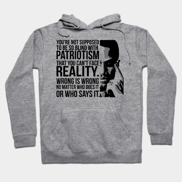 Patriotism vs Reality Hoodie by UrbanLifeApparel