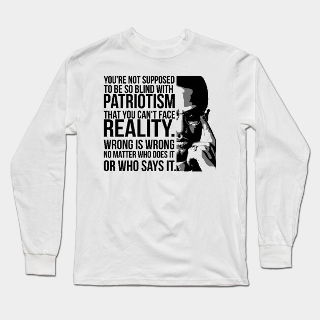 Patriotism vs Reality Long Sleeve T-Shirt by UrbanLifeApparel