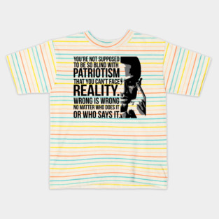 Patriotism vs Reality Kids T-Shirt