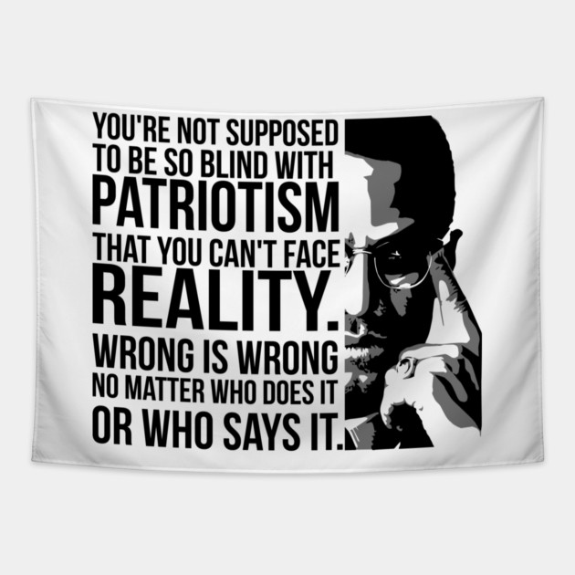 Patriotism vs Reality Tapestry by UrbanLifeApparel