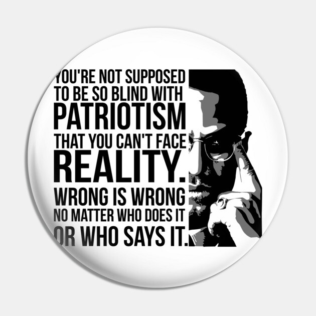 Patriotism vs Reality Pin by UrbanLifeApparel