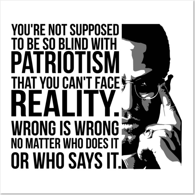Patriotism vs Reality Wall Art by UrbanLifeApparel