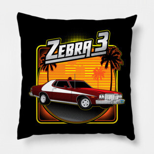 Zebra 3 - Street Machine Pillow