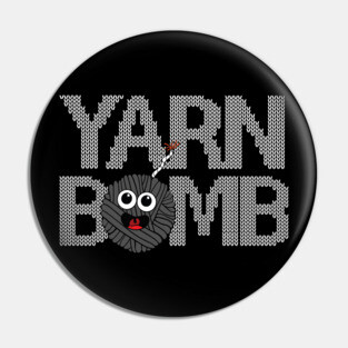 Yarn Bomb with Knit Purl Fuse Ravel Crochet Weaver Knitting Pin