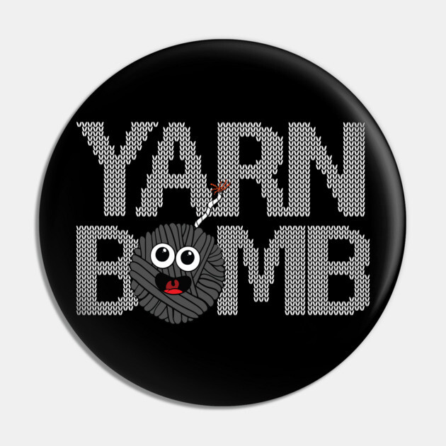 Yarn Bomb with Knit Purl Fuse Ravel Crochet Weaver Knitting Pin by belownormal