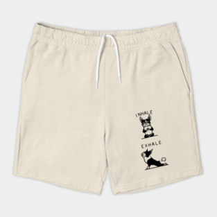 Inhale Exhale Boston Terrier Shorts