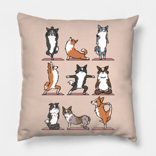 Border Collie Yoga Pillow