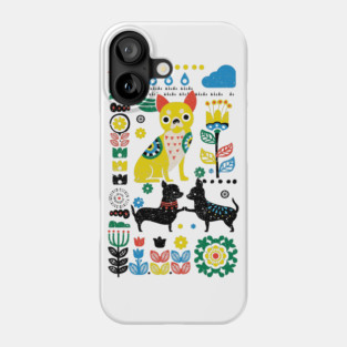 Scandinavian Chihuahua Phone Case