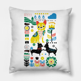 Scandinavian Chihuahua Pillow