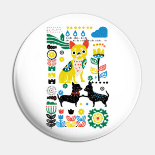 Scandinavian Chihuahua Pin
