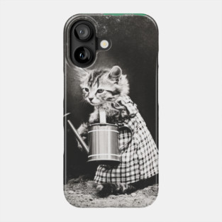 Vintage Gardening Kitties Photo Phone Case