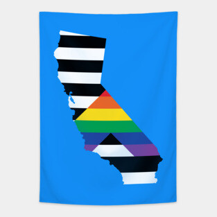 California Straight Ally Pride Tapestry