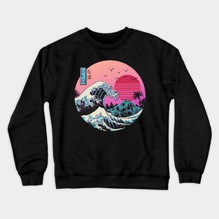 Great Retro Wave Crewneck Sweatshirt