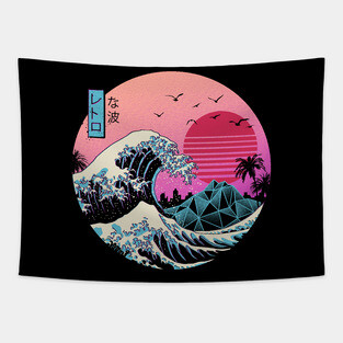 Great Retro Wave Tapestry