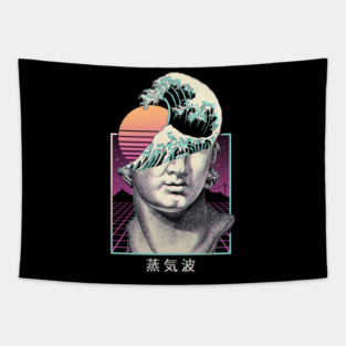 Great Vaporwave Back Print Tapestry