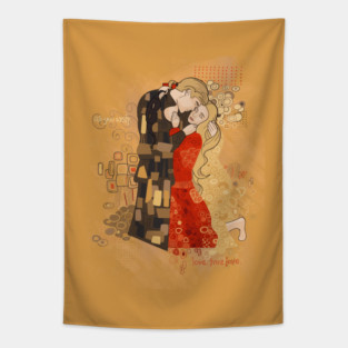 The Invention of the Kiss Tapestry