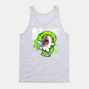 Salmon Sushi feat. wasabi Tank Top