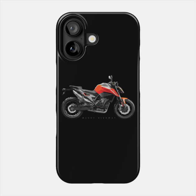 KTM 790 Duke orange sn Phone Case by MessyHighway