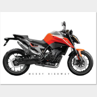 KTM 790 Duke orange sn Posters and Art