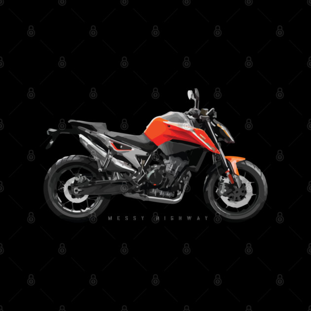 KTM 790 Duke orange sn by MessyHighway