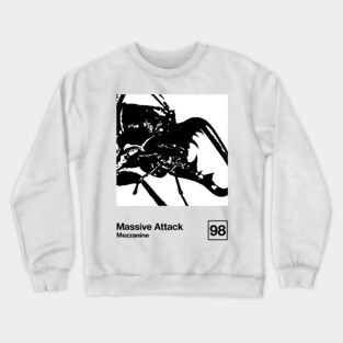 Mezzanine / Minimalist Style Graphic Artwork Design Crewneck Sweatshirt