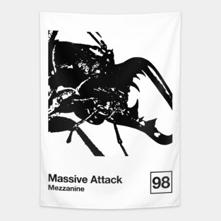 Mezzanine / Minimalist Style Graphic Artwork Design Tapestry