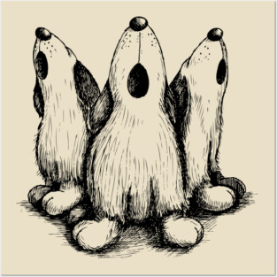 Howling Dogs Posters and Art
