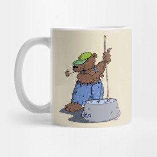 Hillbilly Bear plays Bass Guitar Mug