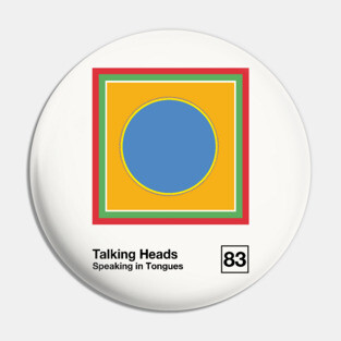 Speaking In Tongues / Minimalist Style Graphic Artwork Design Pin