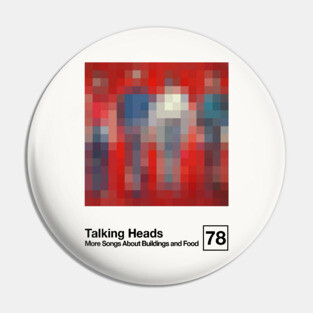 Talking Heads / Minimalist Style Graphic Artwork Design Pin