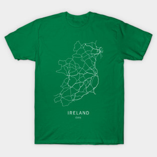 Ireland Road Map T-Shirt