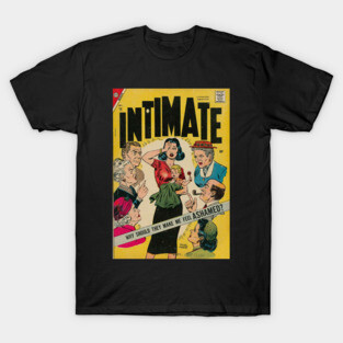 Vintage Romance Comic Book Cover - Intimate T-Shirt