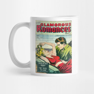 Vintage Romance Comic Book Cover - Glamorous Romances Mug